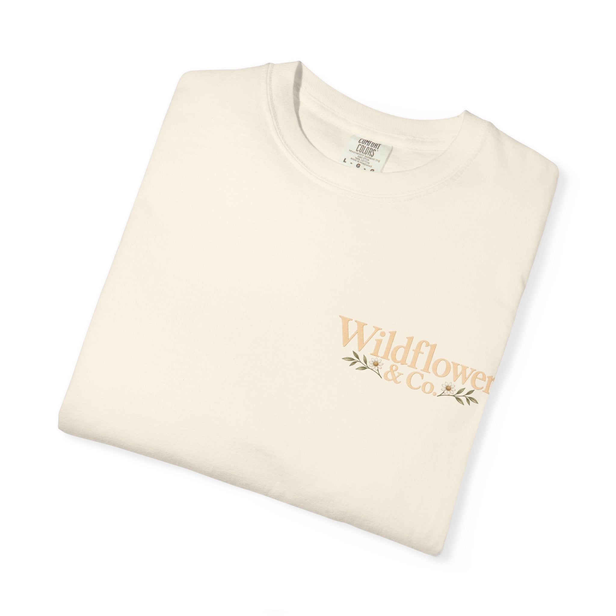 Consider the Wildflowers Tee | Luke 12:27 | Christian Comfort Colors Shirt