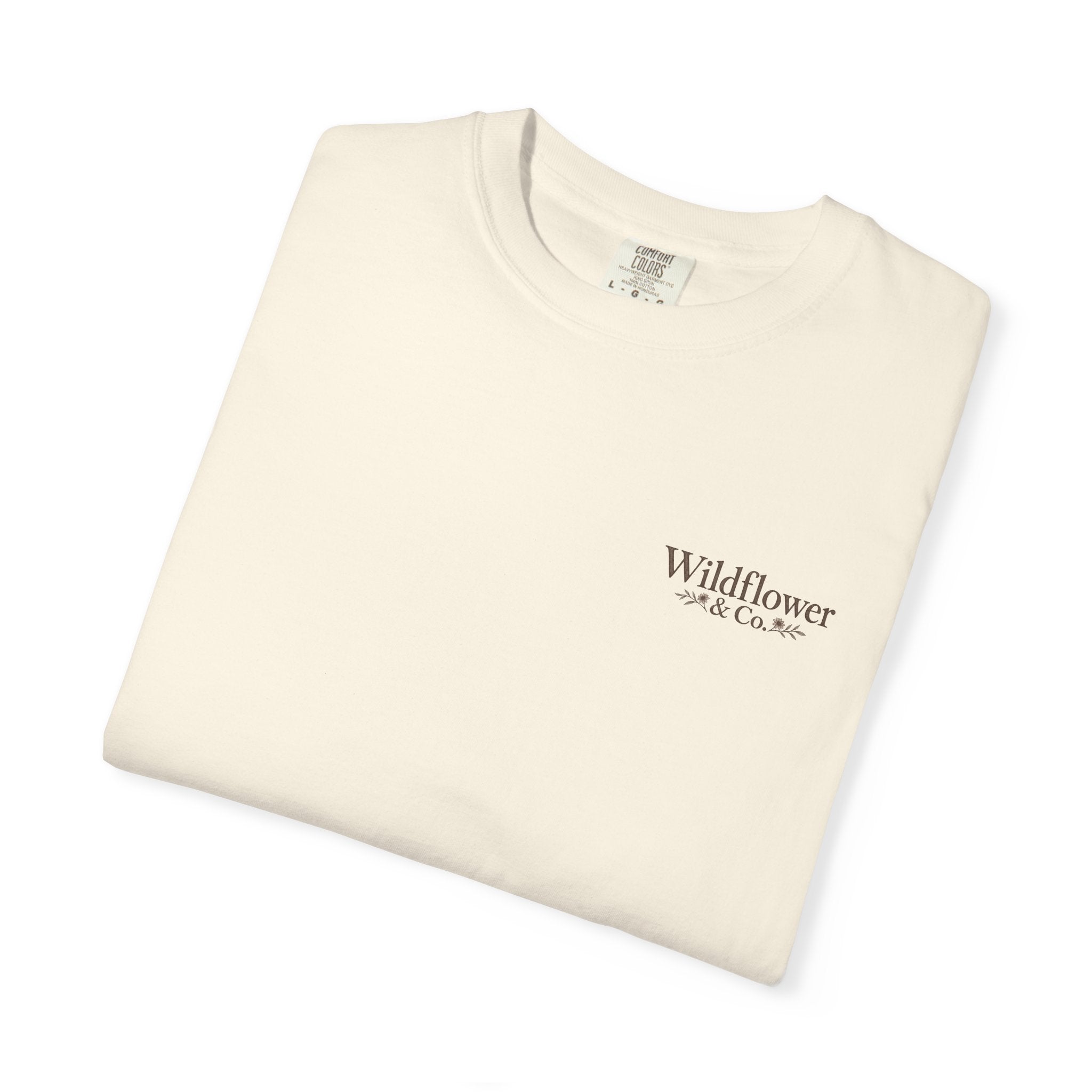 Rooted in Grace Comfort Colors® Tee | Christian Floral T-Shirt
