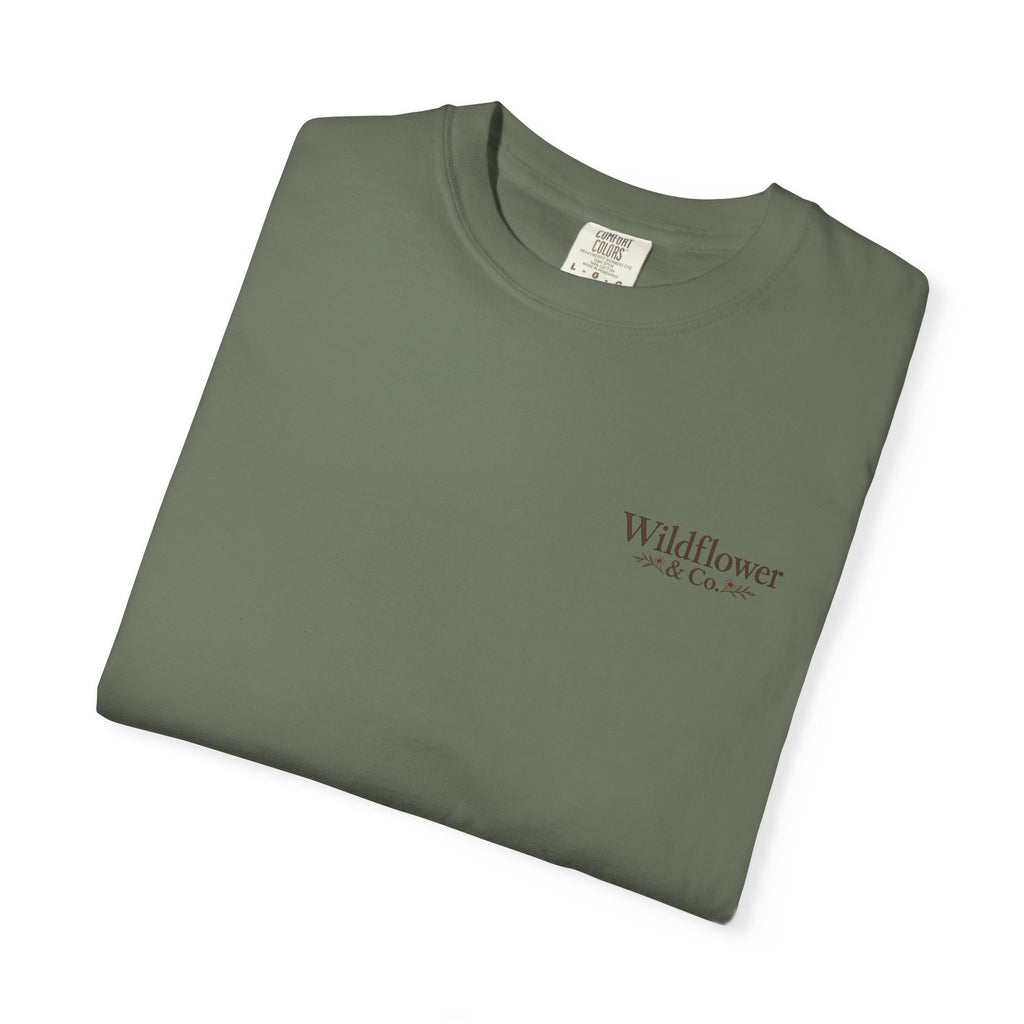 Rooted in Grace Comfort Colors® Tee | Christian Floral T-Shirt