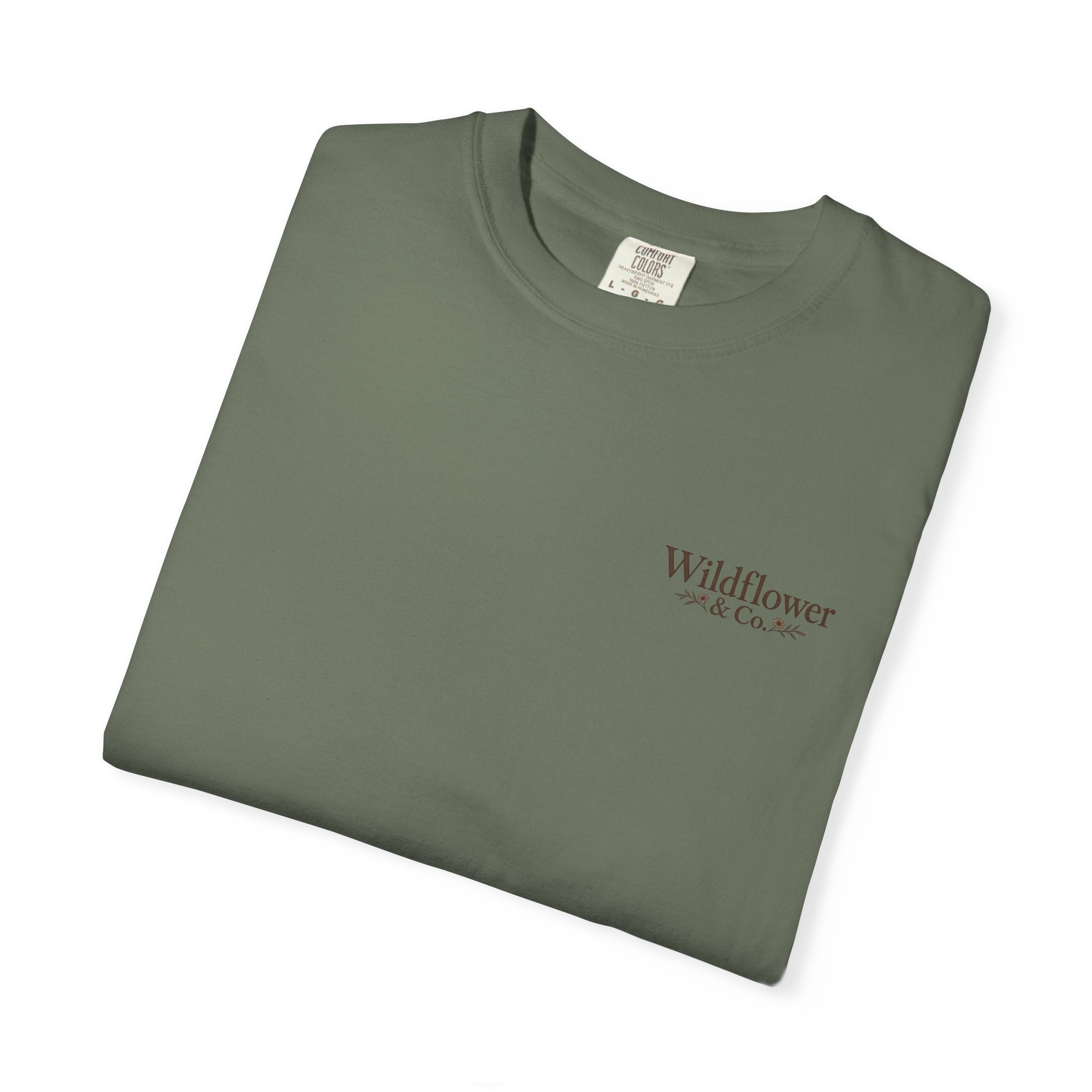 Rooted in Grace Comfort Colors® Tee | Christian Floral T-Shirt