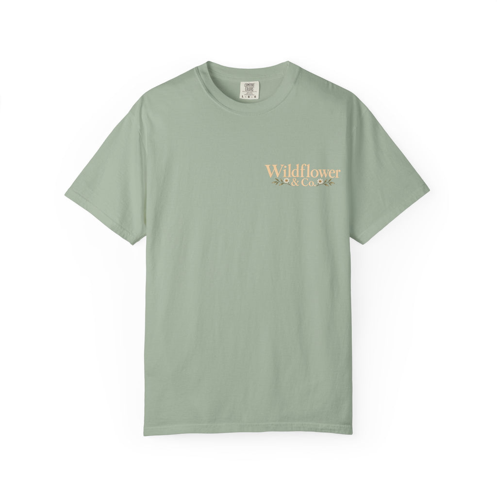 Consider the Wildflowers Tee | Luke 12:27 | Christian Comfort Colors Shirt