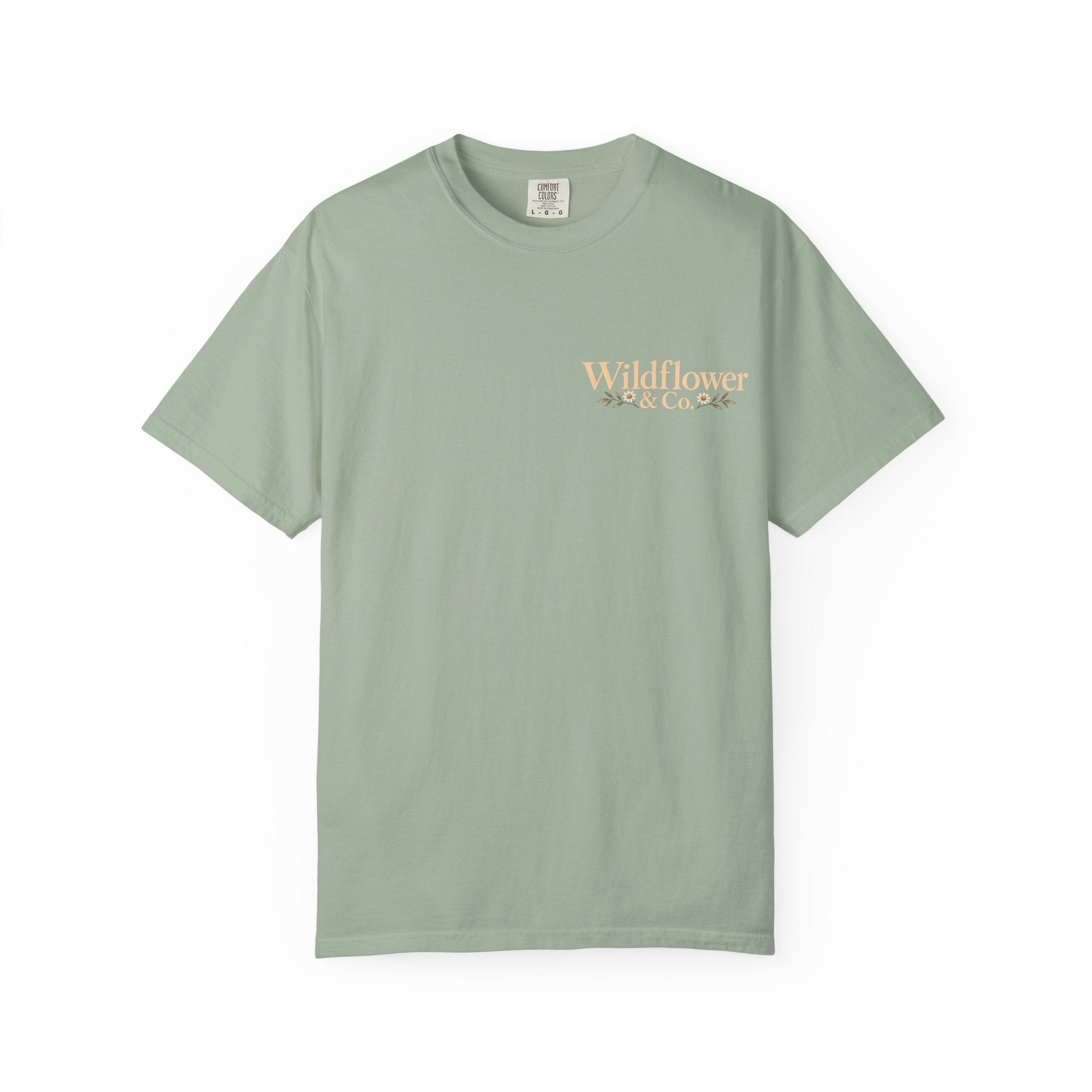 Consider the Wildflowers Tee | Luke 12:27 | Christian Comfort Colors Shirt