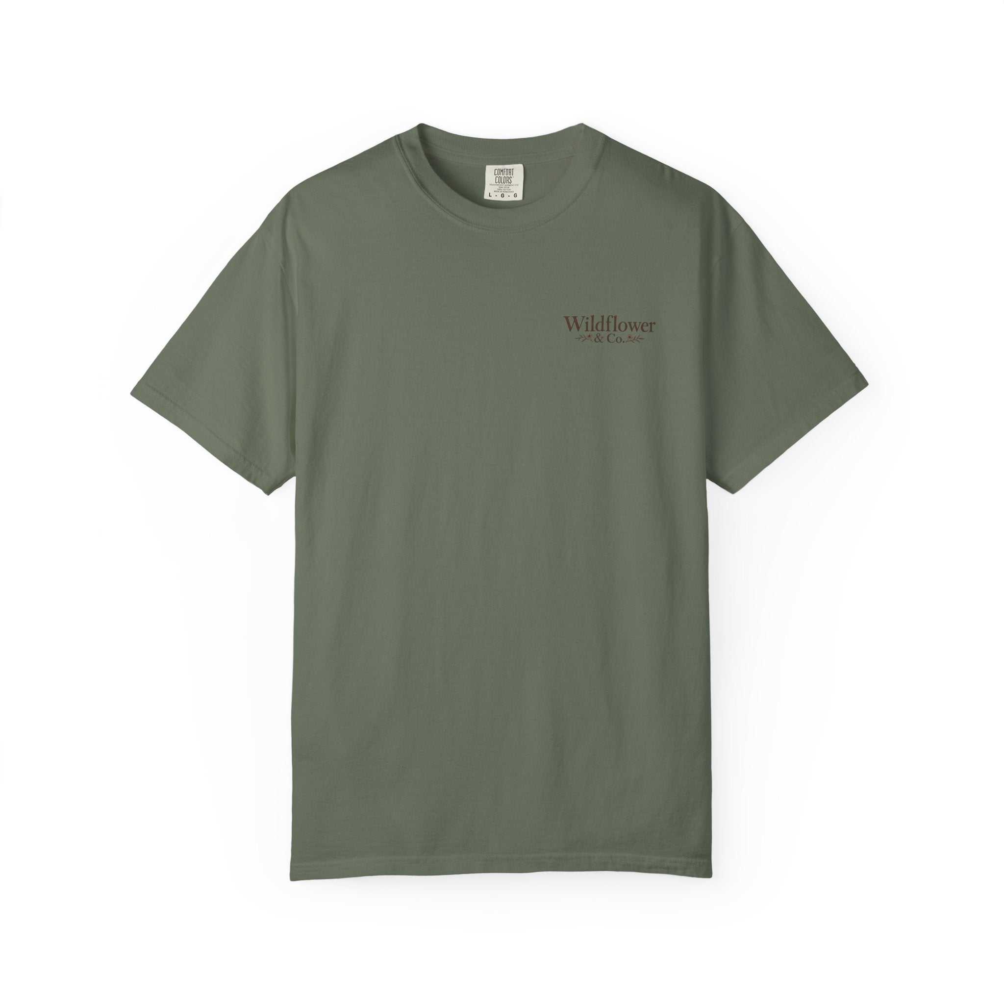 Rooted in Grace Comfort Colors® Tee | Christian Floral T-Shirt