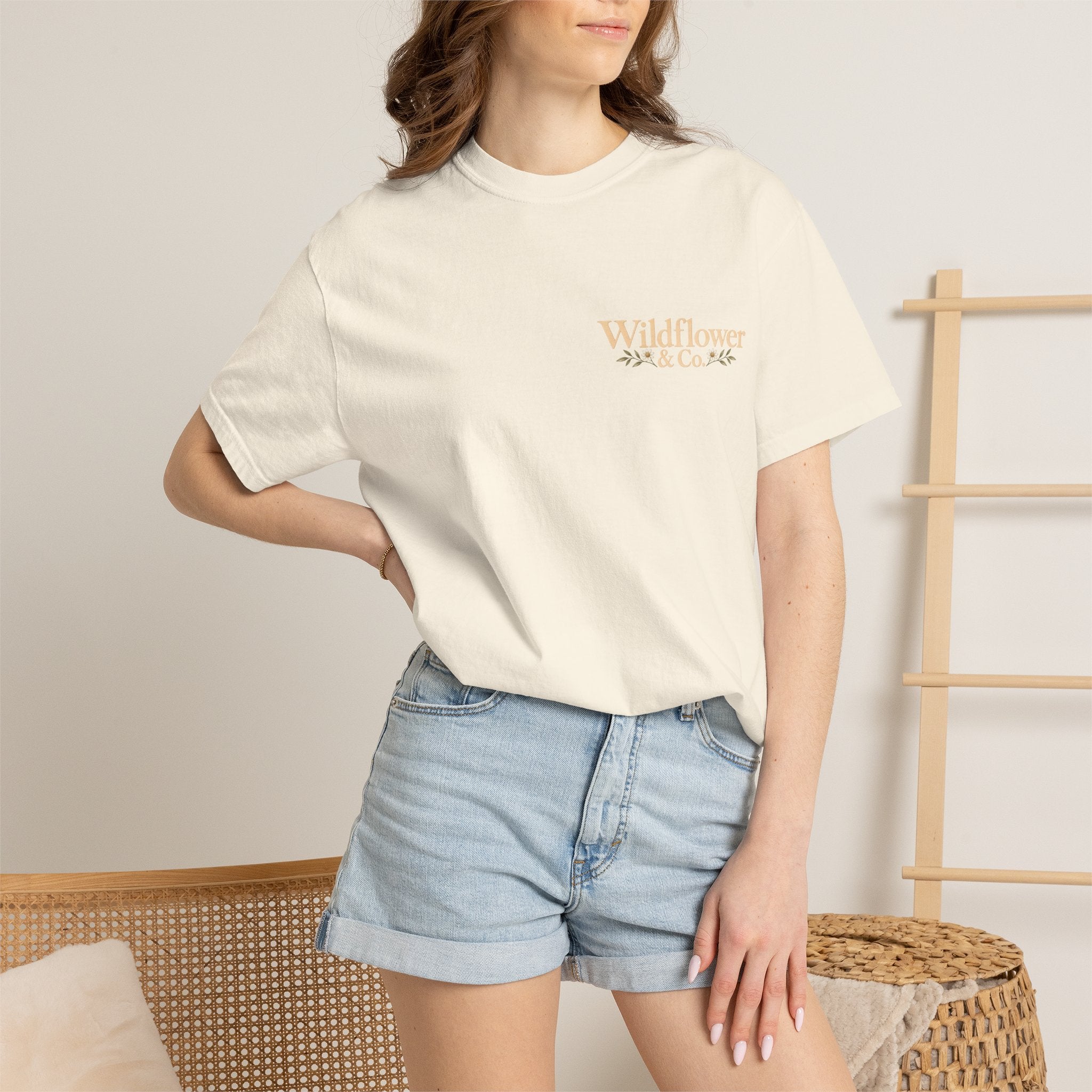 Consider the Wildflowers Tee | Luke 12:27 | Christian Comfort Colors Shirt