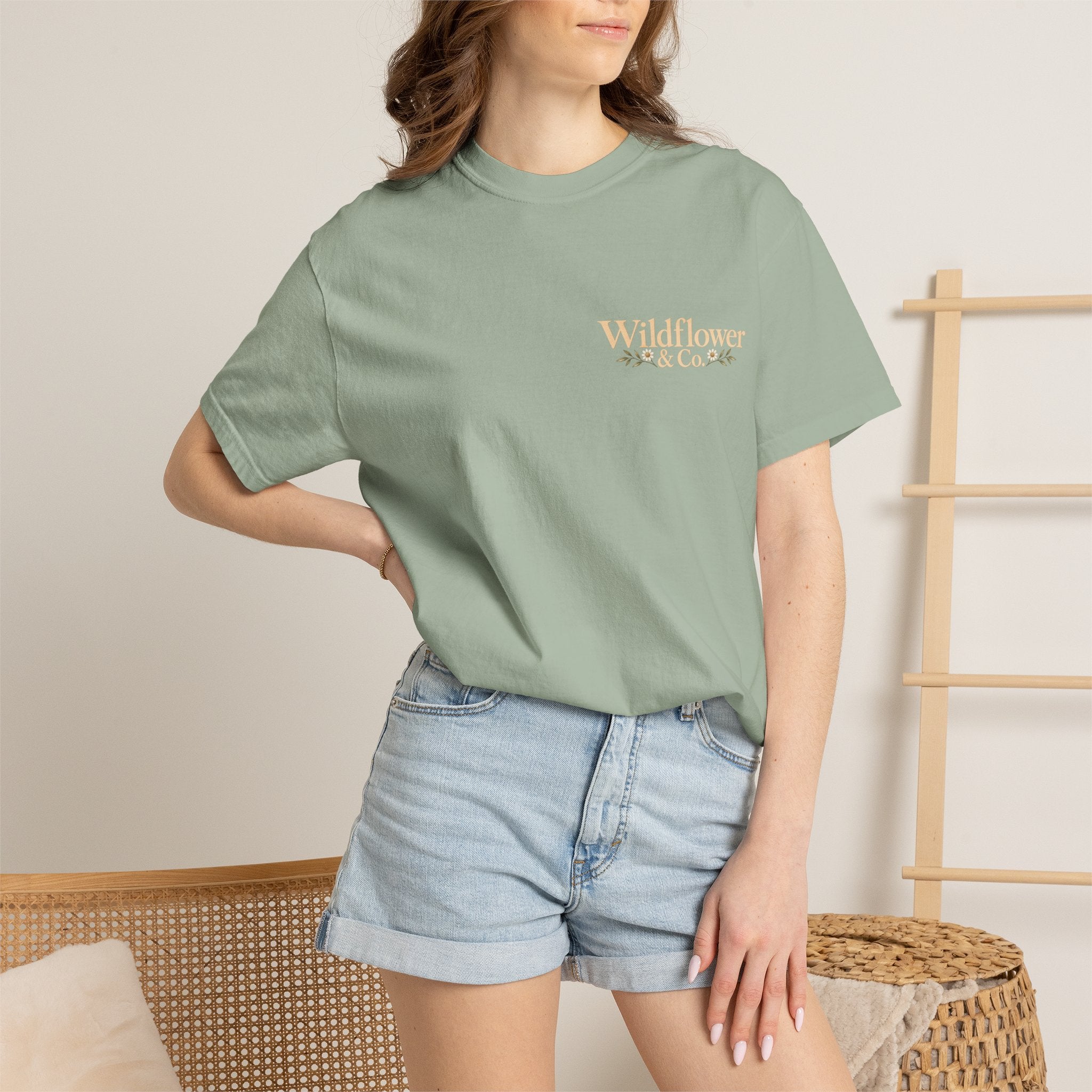 Consider the Wildflowers Tee | Luke 12:27 | Christian Comfort Colors Shirt